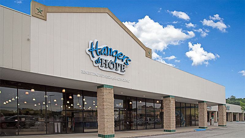 Picture of our Hangers of Hope Highland Village Store & Donation Center located at 3826 Troup Hwy, Suite J, Tyler, TX 75701