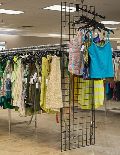 Image of Clothing Selection at Hangers of Hope Thrift Stores Benefiting the Bethesda Health Clinic in Tyler, TX